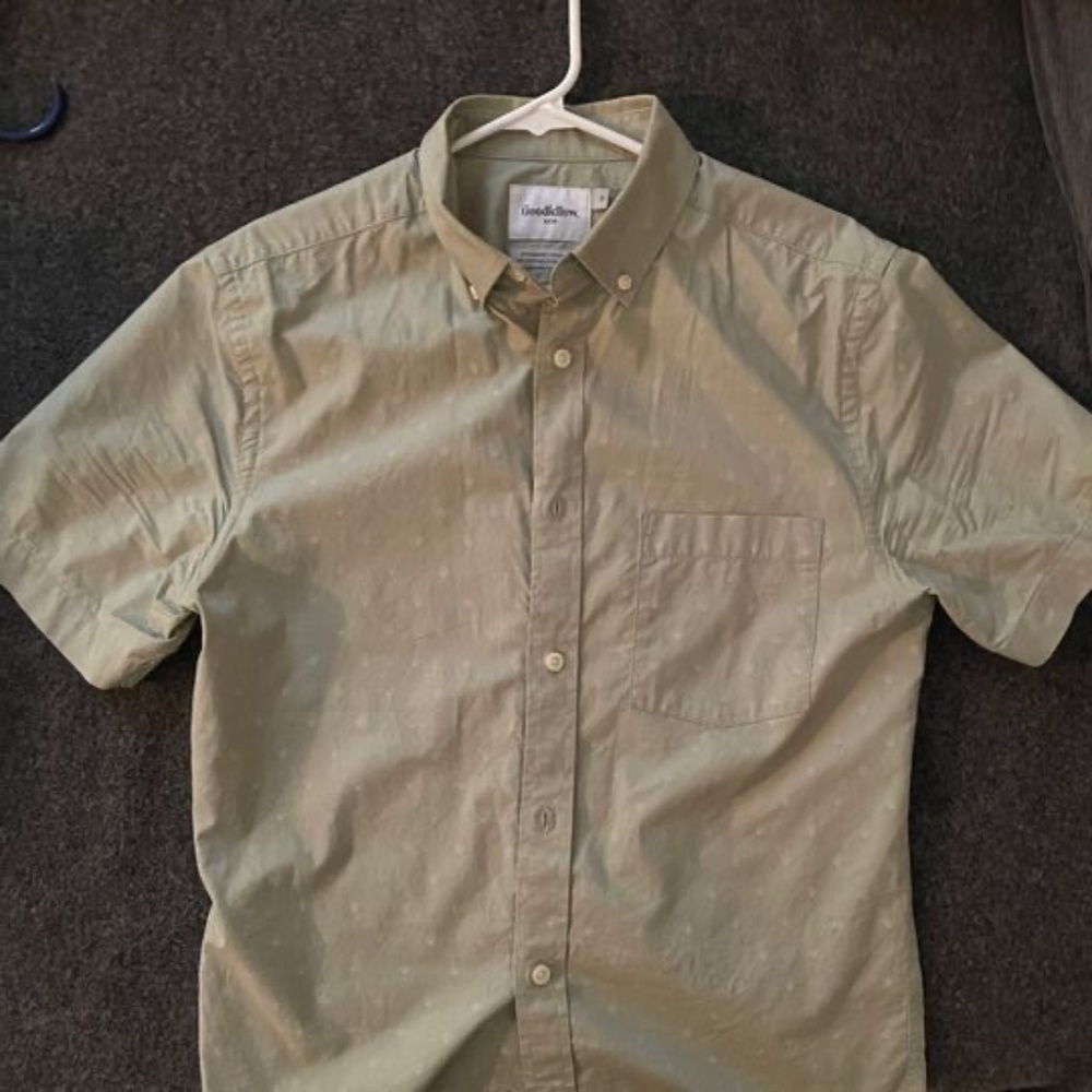 Goodfellow short sleeve collared shirt Mens Small
